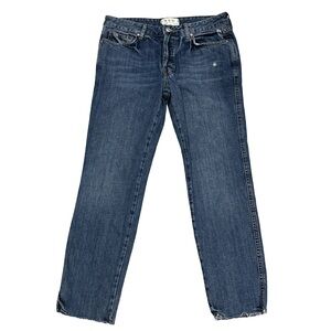FREE PEOPLE WE THE FREE women's cropped distressed ankle jeans, size 26.